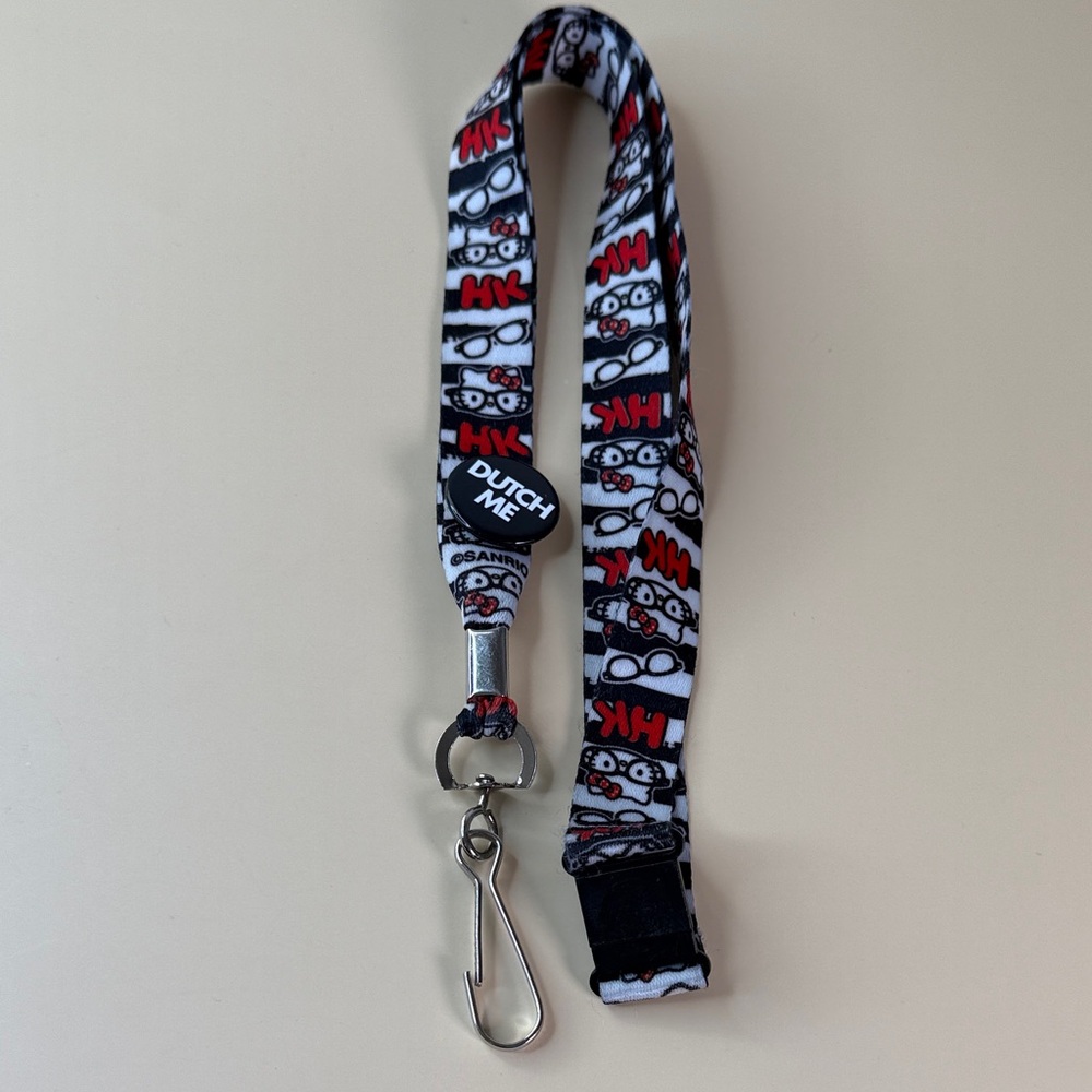 Hello Kitty Dutch Me Lanyard with Cartoon Print